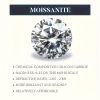 1 piece cross necklace 925 silver  moissanite diamond