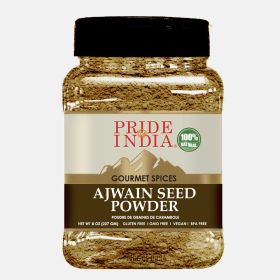 Pride of India – Ajwain Seed Powder – Gourmet Indian Spice – Made from Fresh Carom Seeds – Rich in Nutrients – Aromatic & Flavorful – Easy