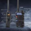 [Outdoorfun] BAOFENG UV-5R Long Range Two-Way Radio - Rechargeable High Power Walkie Talkie - Portable Ham Radio Emergency Essentials for Camping