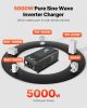 5000W Pure Sine Wave Inverter Charger DC 24V to AC 120V Power Inverter