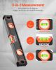 VEVOR 6-Piece Torpedo Level, 78/48/32/24/16/10 Inch Box Levels Set, Bubble Vials Ruler for 45/90/180 Degree
