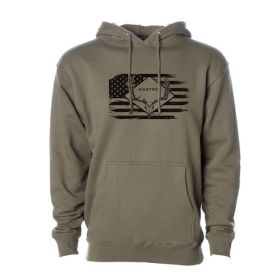 Army colored skull buck hoodie (Small: XL)