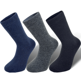 3 Pairs Women Thermal Lambswool Socks (Shoe Size: 5-7, Style: Style 3)