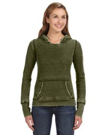 Ladies' Zen Pullover Fleece Hooded Sweatshirt - CEMENT - XS (Color: TWISTED OLIVE, size: XL)