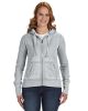 Ladies' Zen Full-Zip Fleece Hooded Sweatshirt - CEMENT - XS