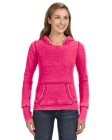Ladies' Zen Pullover Fleece Hooded Sweatshirt - CEMENT - XS (Color: WILDBERRY, size: 2XL)