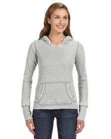 Ladies' Zen Pullover Fleece Hooded Sweatshirt - CEMENT - XS (Color: CEMENT, size: S)
