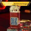 "Premium Dual Jet Lighter – Adjustable Windproof Flame for Cigars & Outdoor Use – No Butane"