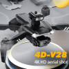 4DRC V28 Drone With 4K HD Dual Camera Obstacle Avoidance Foldable Smart Follow for beginner US