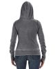 Ladies' Zen Full-Zip Fleece Hooded Sweatshirt - CEMENT - XS