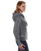 Ladies' Zen Full-Zip Fleece Hooded Sweatshirt - CEMENT - XS