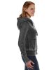 Ladies' Zen Full-Zip Fleece Hooded Sweatshirt - CEMENT - XS