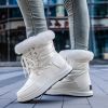 Winter new high tube warm large size women's shoes plus velvet snow boots fashion women's boots 36-43