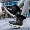 Winter new high tube warm large size women's shoes plus velvet snow boots fashion women's boots 36-43