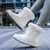 Winter new high tube warm large size women's shoes plus velvet snow boots fashion women's boots 36-43